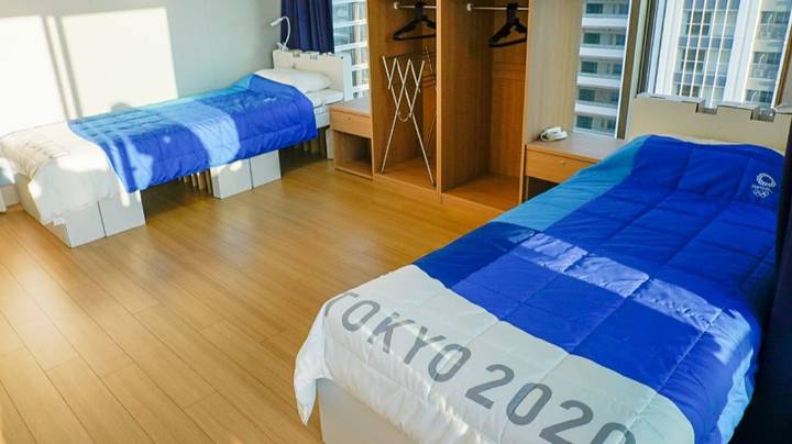 Olympic athletes will be sleeping on cardboard beds to prevent sexual contact