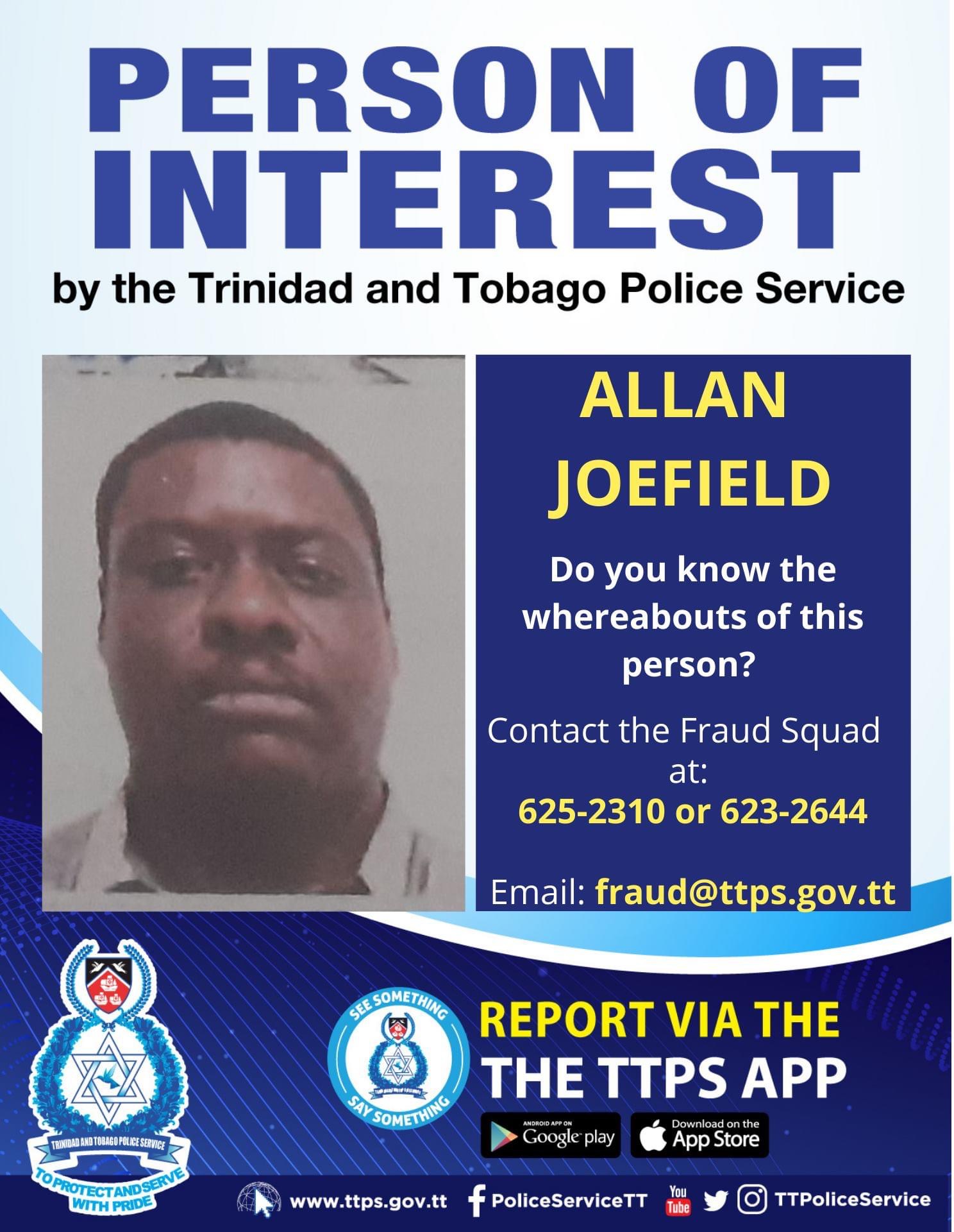 Fraud Squad on the hunt to find Allan Joefield
