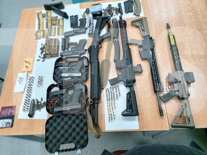 Large quantity of illegal firearms and ammunition found