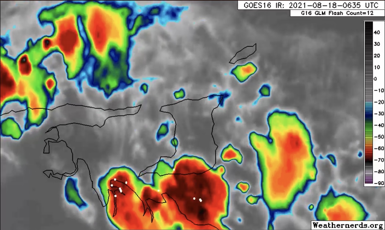 T&T Weather center 7:00am update Wed 18th August