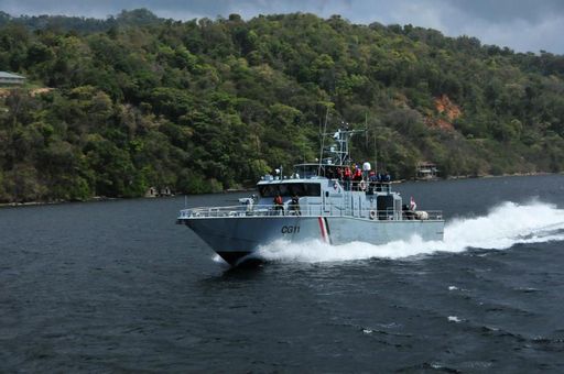 Trinidad And Tobago Coast Guard Assists Vessel In Distress Off The Coast Of Toco.