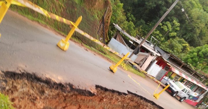 Bloody Bay to Roxborough Link Road, Tobago, Cleared Following Landslide.
