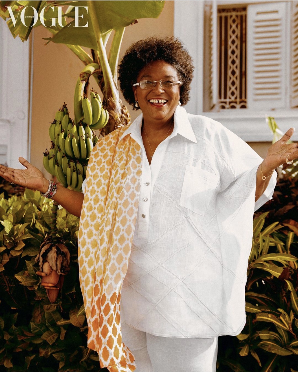 Barbados PM Mia Mottley in British Vogue September issue