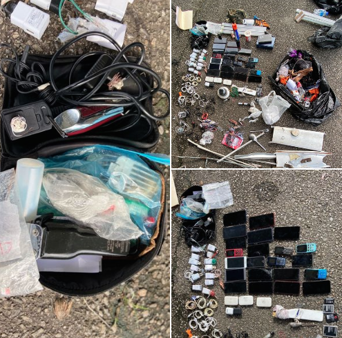 Cellphones, electric shavers and other contraband found during coordinated search at Maximum Security Prison