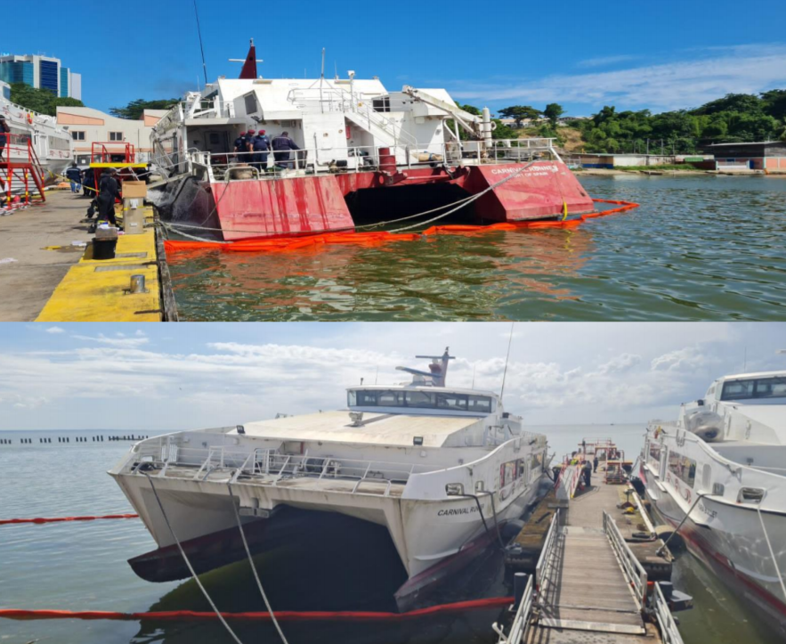 Sinking Water Taxi stabilised
