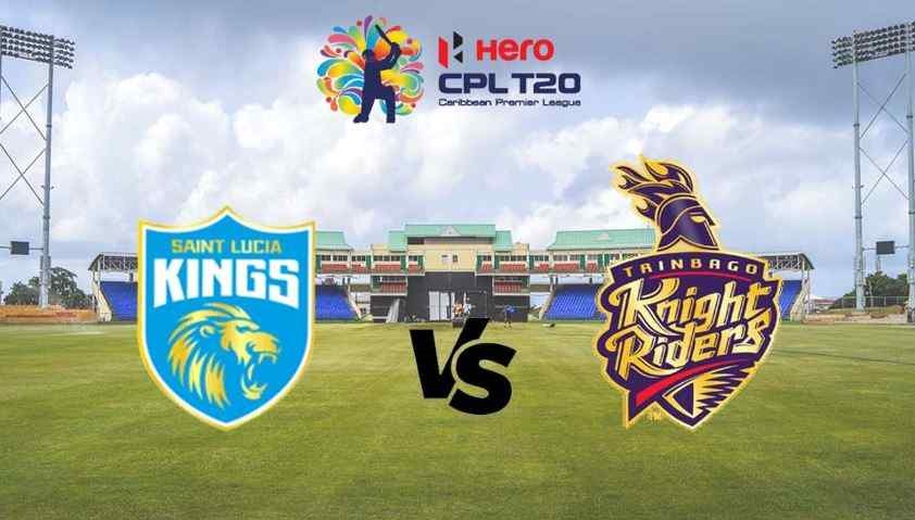 Trinbago Knight Riders Defending 158 runs in CPL Match Against St Lucia Kings.
