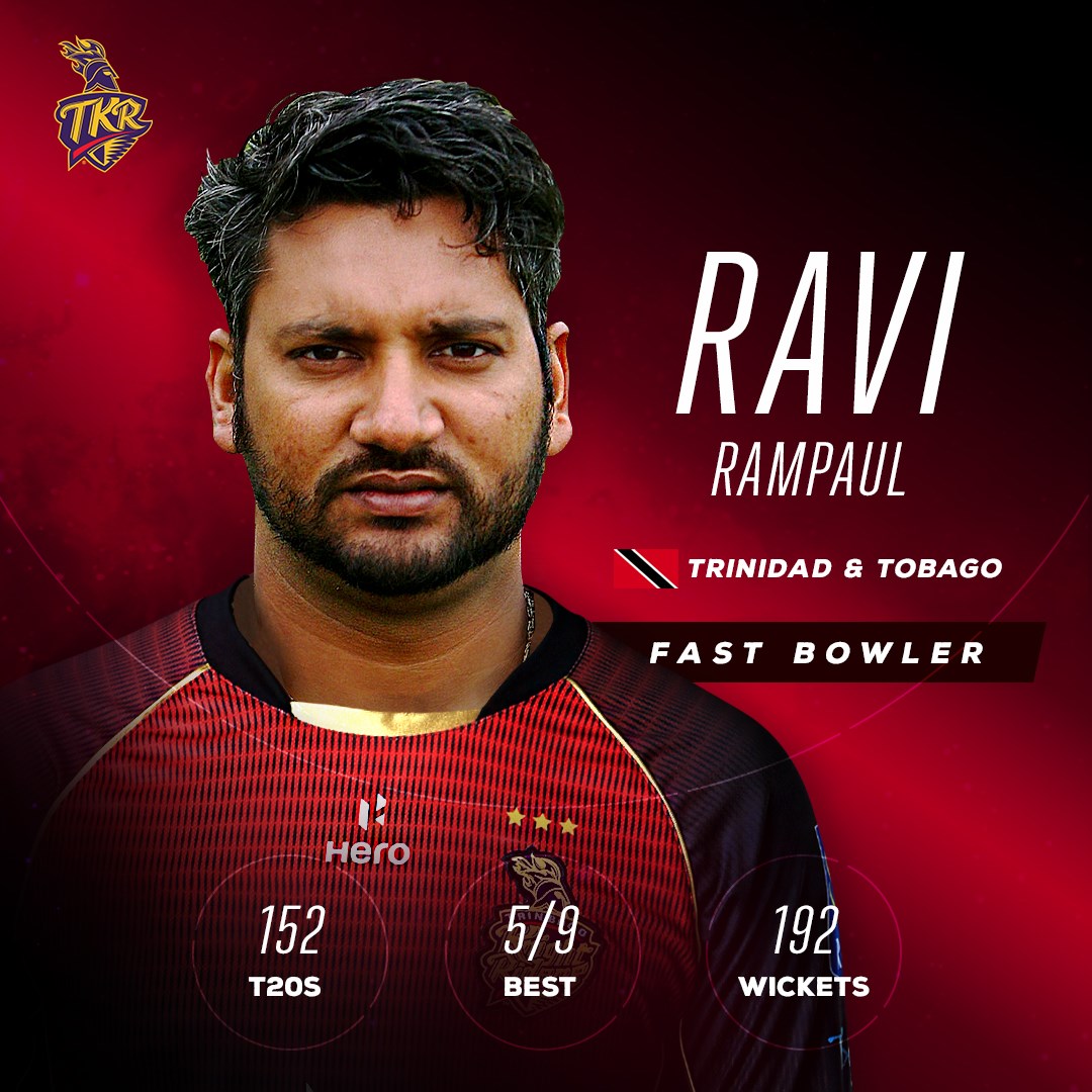Ravi Rampaul tops bowling standings ahead of TKR-Tallawahs CPL-T20 clash