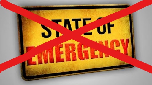 State Of Emergency To End At Midnight