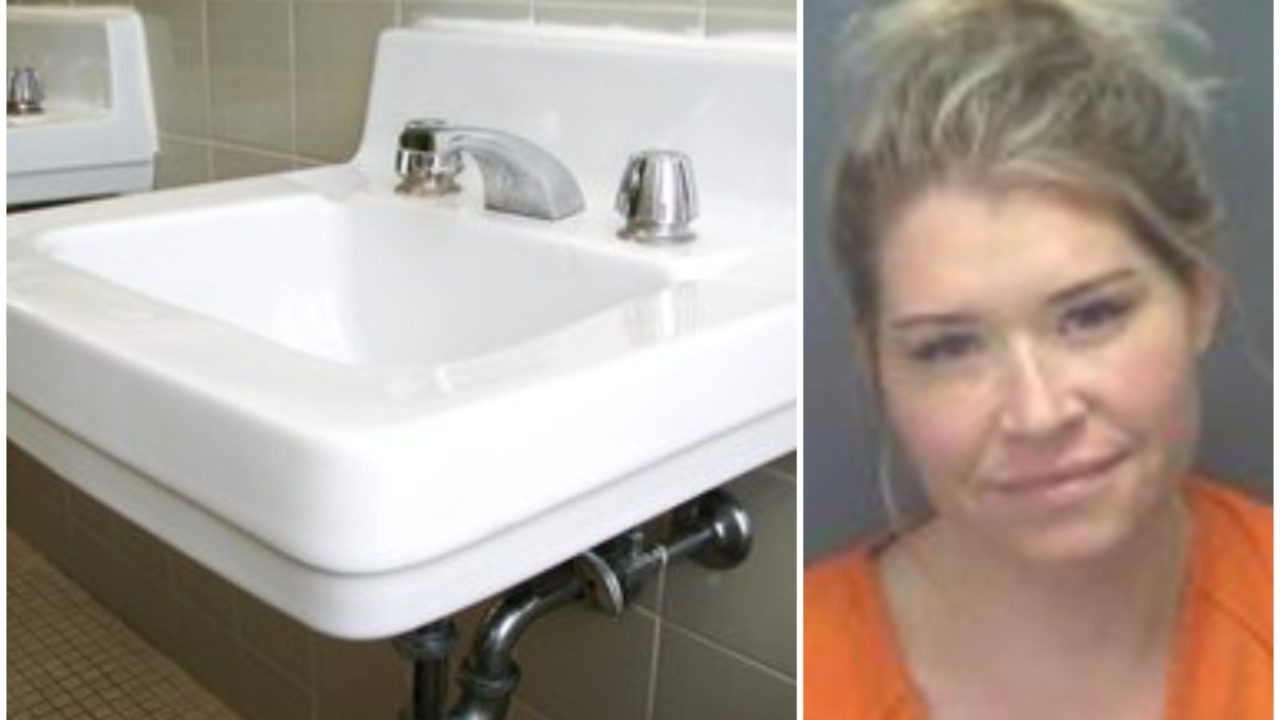 Florida woman charged with breaking a pub’s bathroom sink while having sex