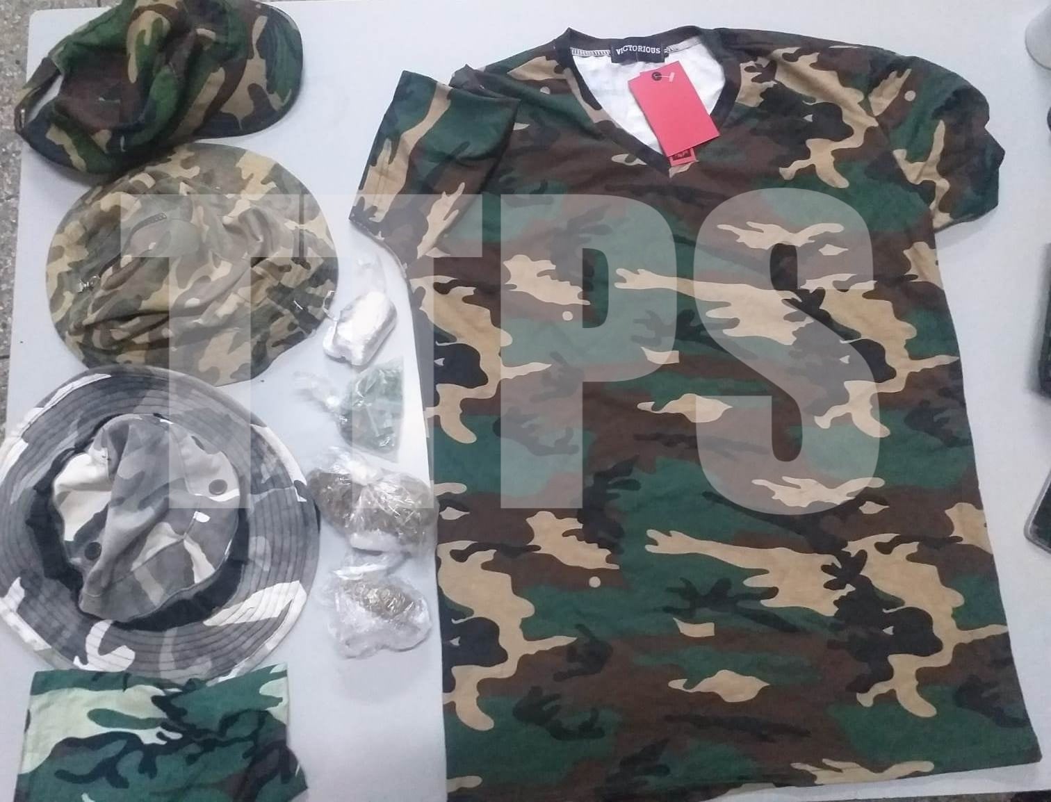 Police seize camouflage clothing, ammo and marijuana in POS
