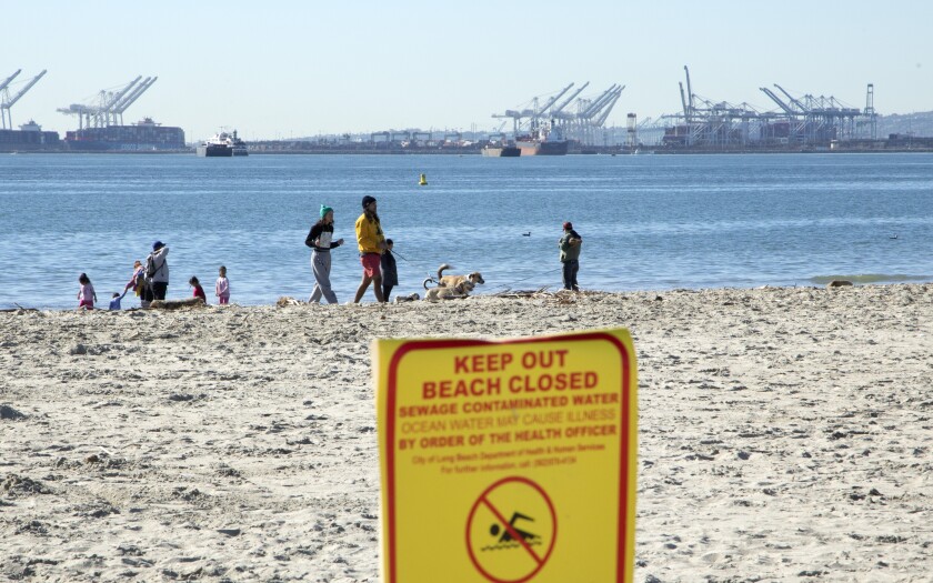 Southern California health officials closed beaches due to sewage leakage
