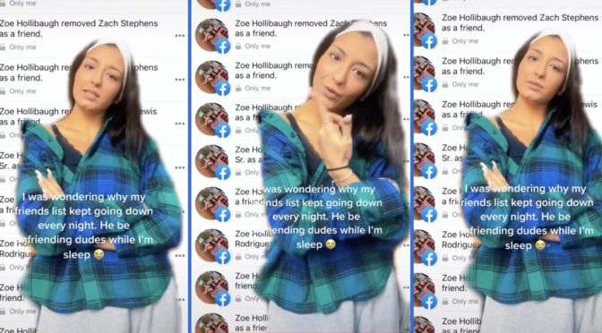 Woman gone viral after boyfriend deleted her male friends on Facebook