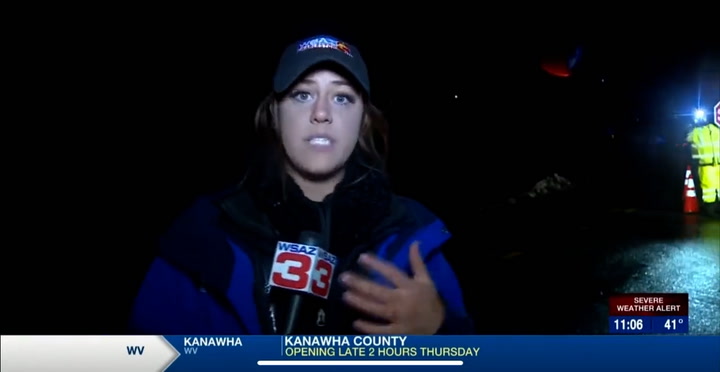 Reporter gets knocked down by a car during a live news coverage in West Virginia