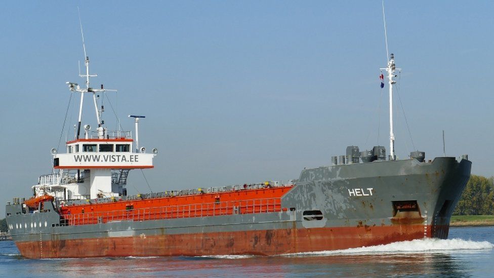 Estonian Cargo Ship Sinks Off The Ukrainian Black Sea Port Of Odesa Following Explosion
