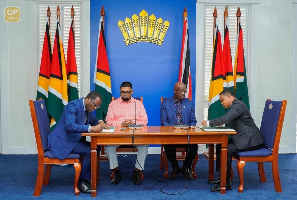 T&T signs MoU with Guyana and other Caricom Heads