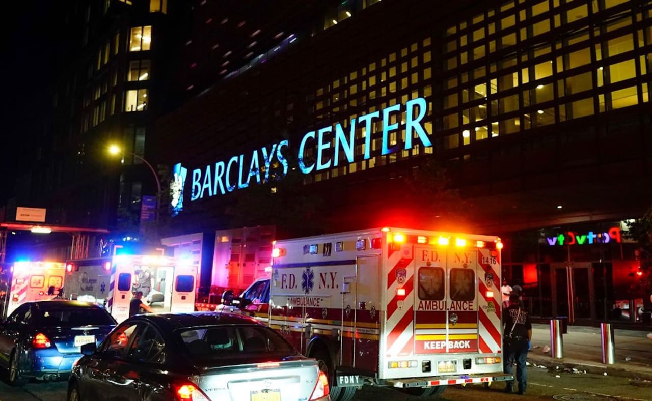 Ten people injured at Barclays Center after rumours of an active shooter