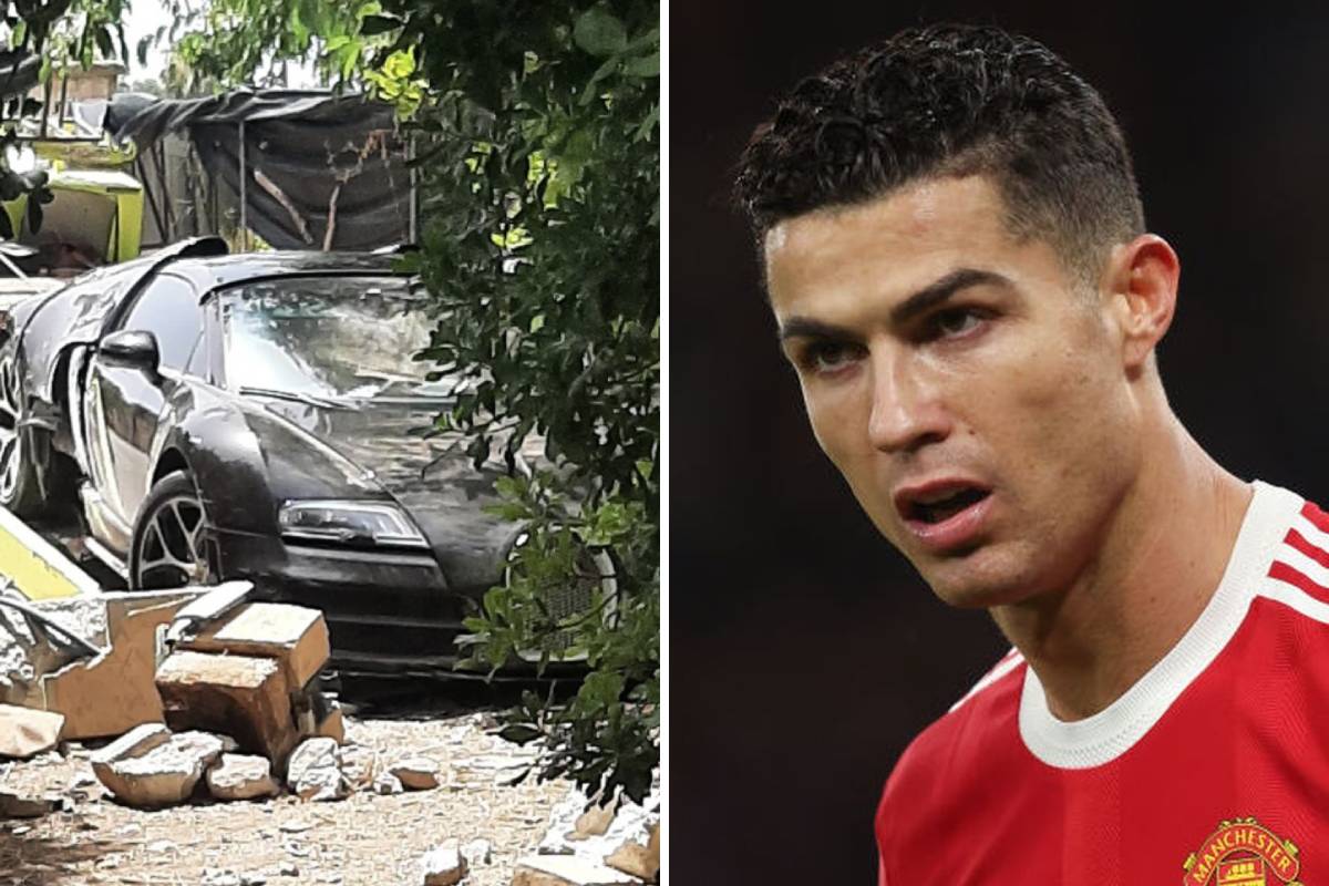 Cristiano Ronaldo’s bodyguard crashed his $2.4 million Bugatti Veyron vehicle