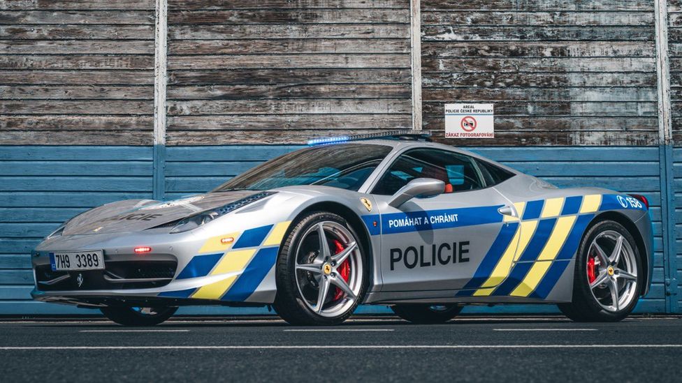 Czech Police add seized Ferrarri to fleet of cars