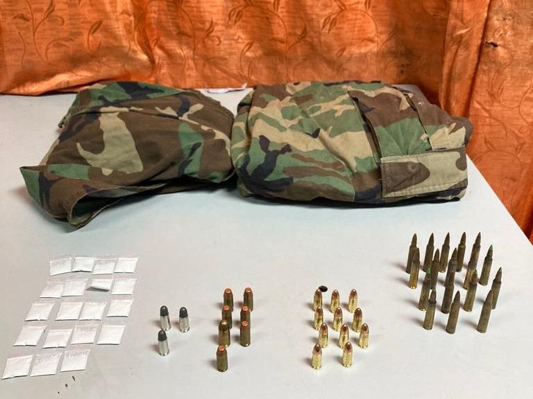Anti-crime exercise nets assortment of ammo and camo gear – one man detained