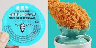 KFC South Korea launches blue mint chocolate dip