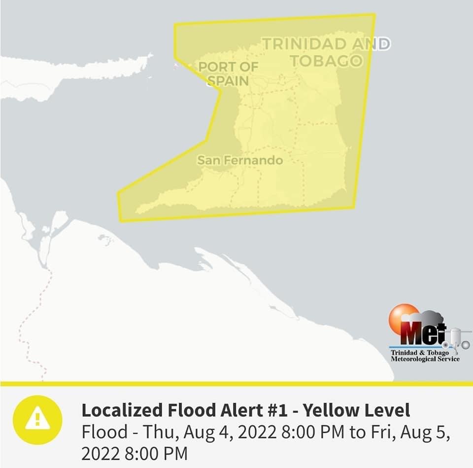 Localized Flood Alert #1 – Yellow Level