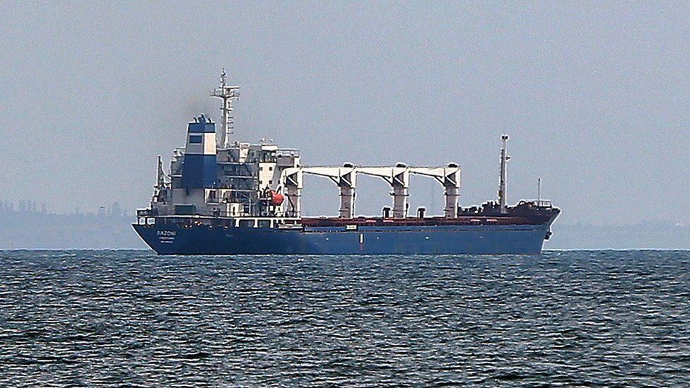 First Grain Ship Out Of Ukraine, Razoni, Cleared To Sail To Lebanon