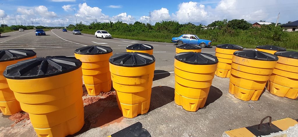 MOWT Labels As Irresponsible, Installation Of “Oil Barrels” Along The Sir Solomon Hochoy