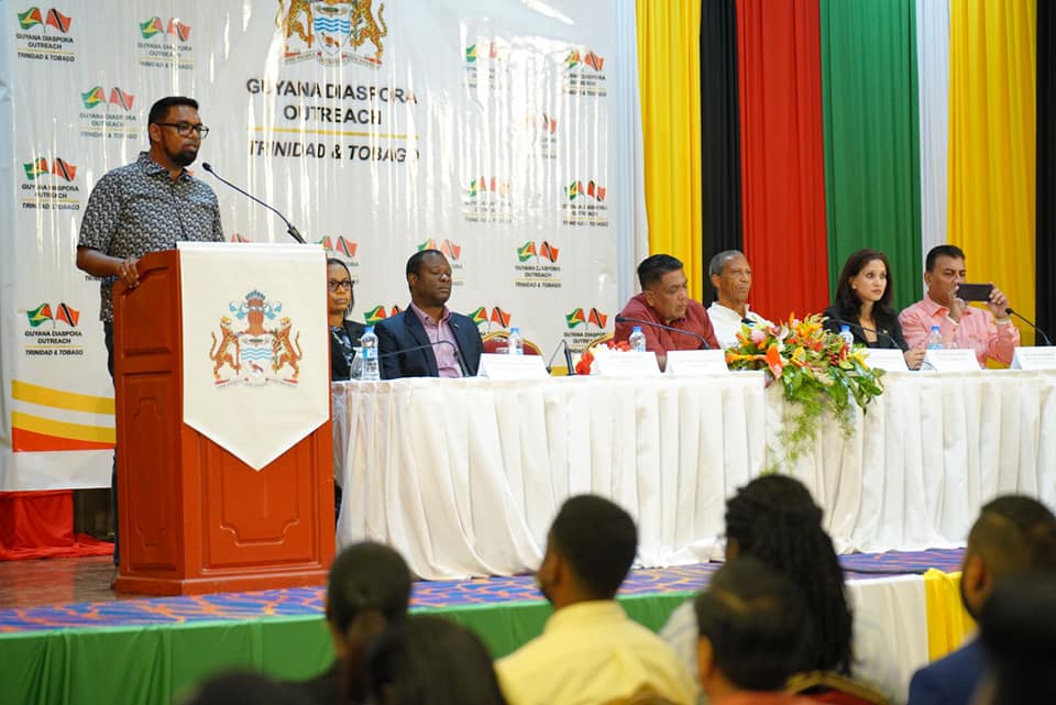President Ali tells Guyanese living in TT “Come back home”