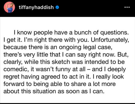 Tiffany Haddish Says She “deeply” Regrets Performing In Sexually Charged Skit Featuring A Minor 4678