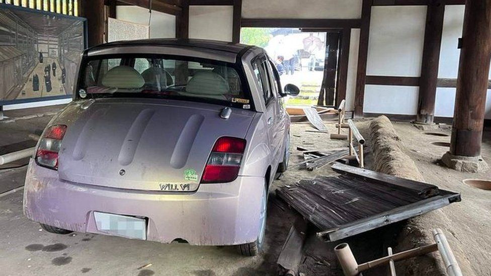 Japanese man drives car into country’s oldest toilet