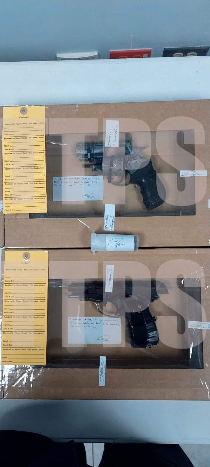 Two firearms and a quantity of ammo discovered in Laventille