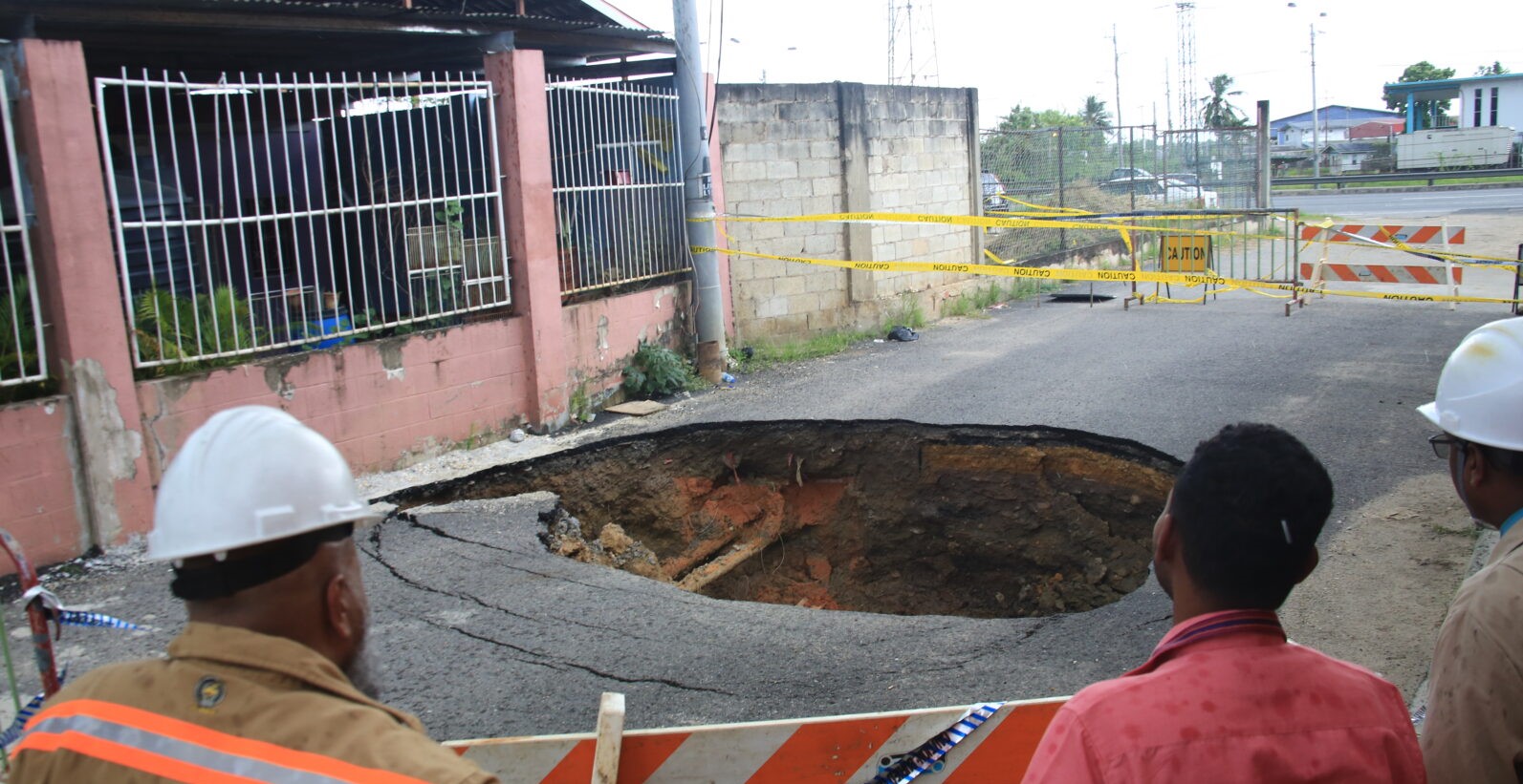 WASA: Repair Works Continue At Beetham Gardens Sinkhole Sites