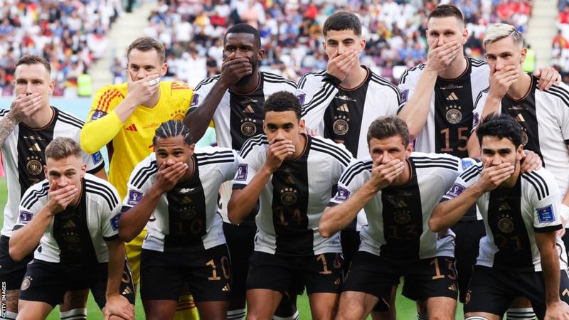World Cup 2022: OneLove armband – Germany players cover mouths amid row with Fifa