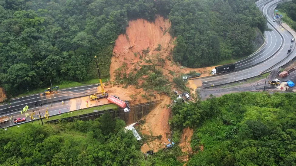 Landslide in Brazil kills 2 and leaves dozens missing
