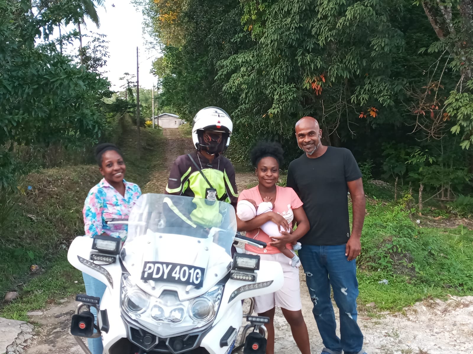 Motorcycle cop saves life of another baby