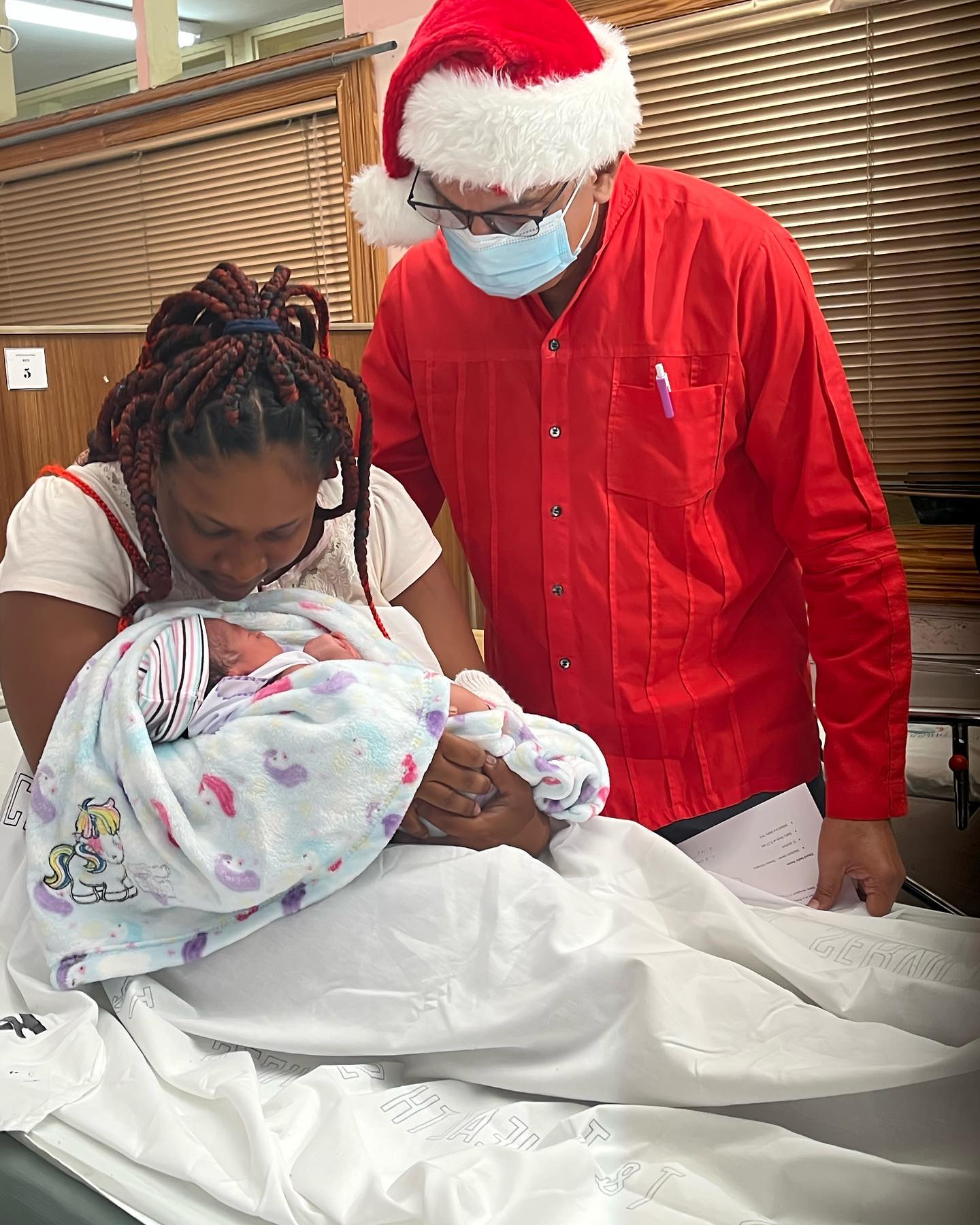 Christmas baby fever! Health Minister visits PoS Hospital