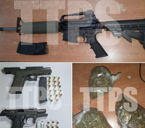 Police arrest 6, seize assault rifle among 4 guns