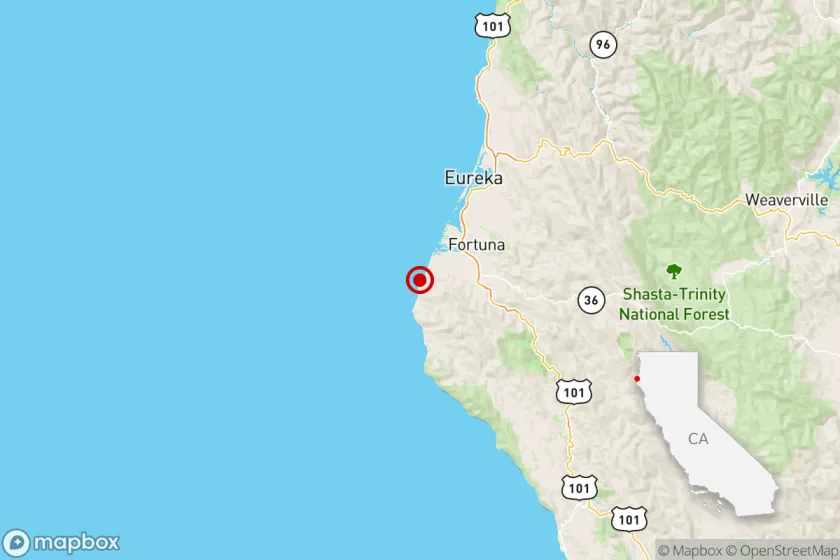 Magnitude 6.4 earthquake hits Northern California coast