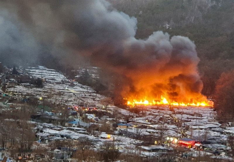 Hundreds evacuated after fire hits South Korean shanty town