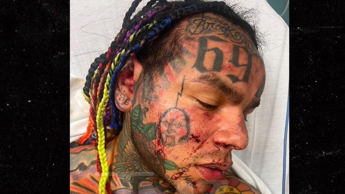 Tekashi 6ix9ine attacked by a group of men at a gym