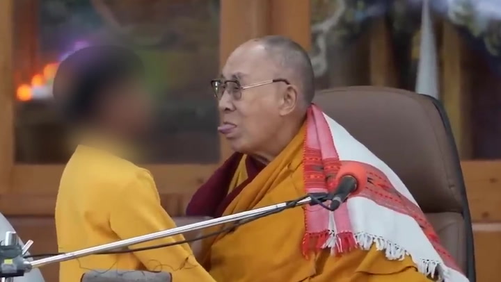 Dalai Lama regrets asking child to suck his tongue