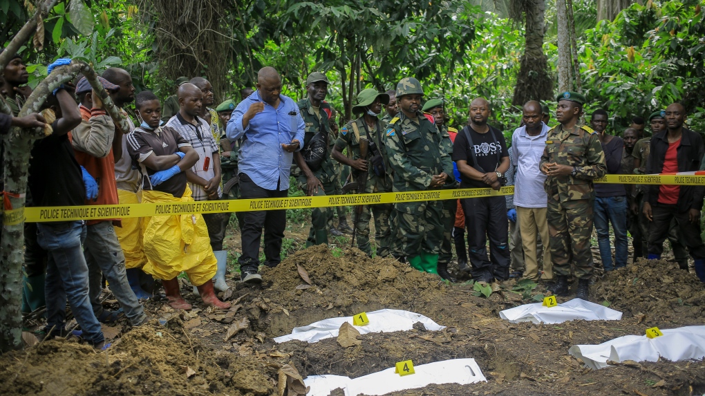20 people were found buried in a mass grave in Congo