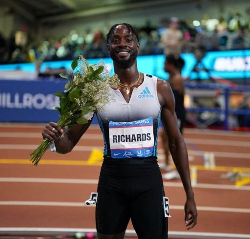 Jereem Richards grabs silver at the US Track and Field Grand Prix