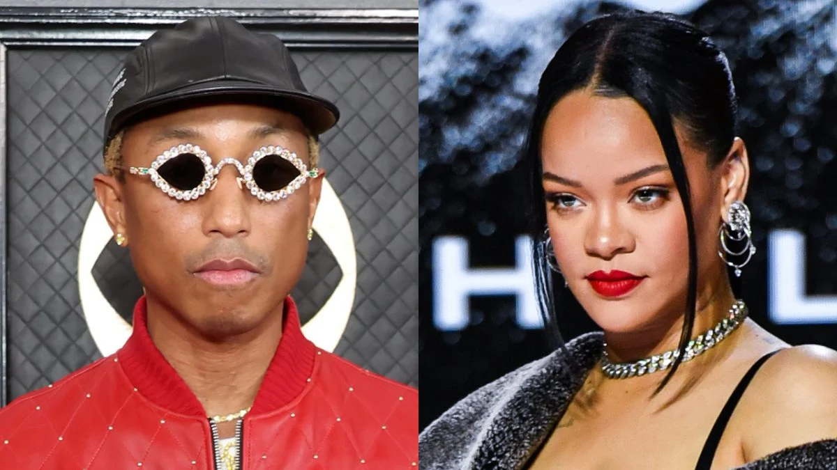 Pharrell teases debut Louis Vuitton collection with Rihanna’s help