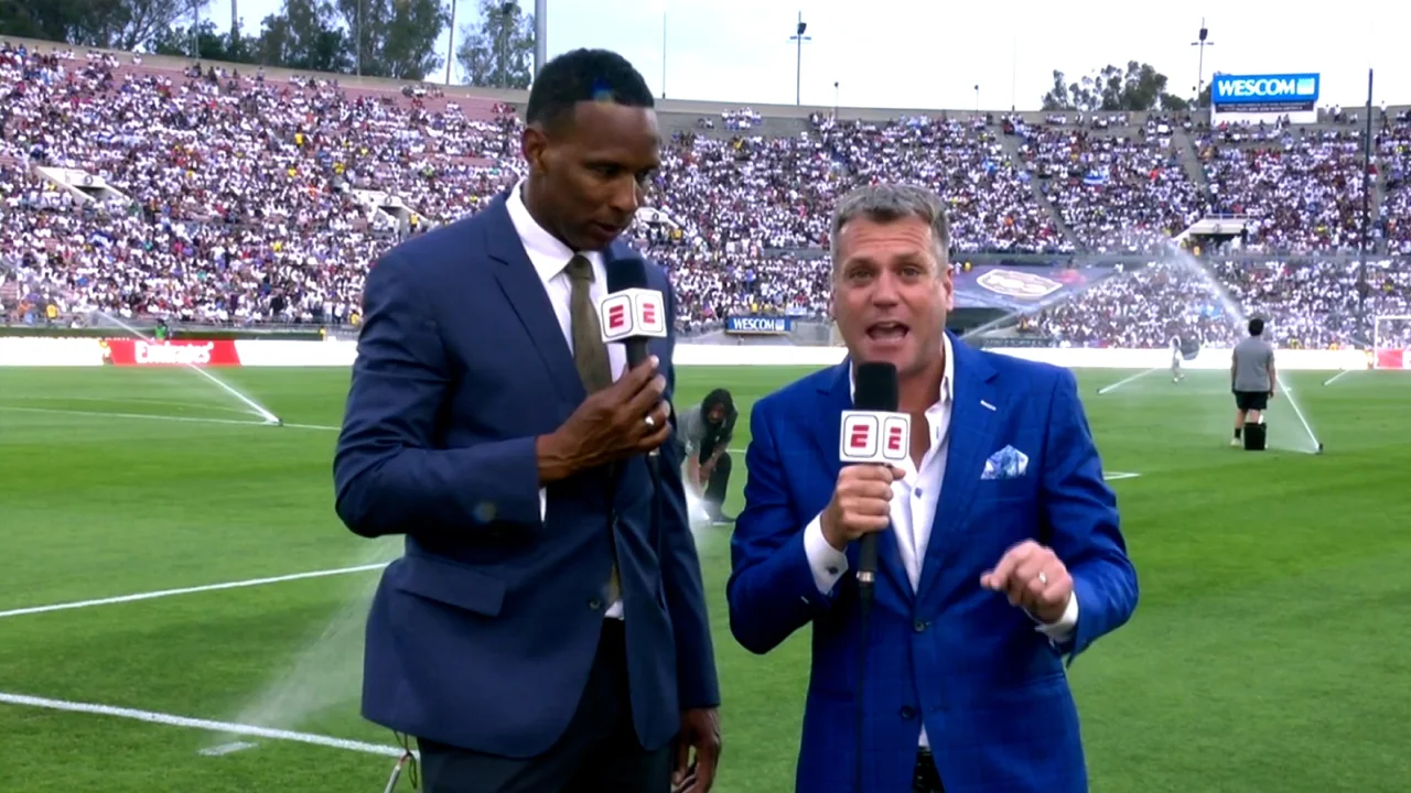 Shaka Hislop ‘OK’ after collapsing on live TV | WATCH