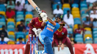 India Wins First ODI Against West Indies By Five Wickets In Barbados