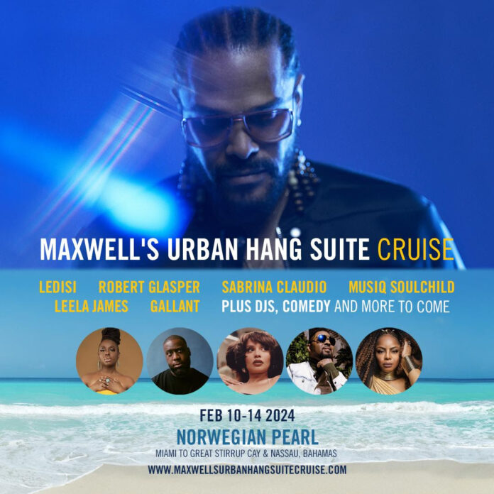 Maxwell taking fans on Valentine’s Day cruise to Bahamas
