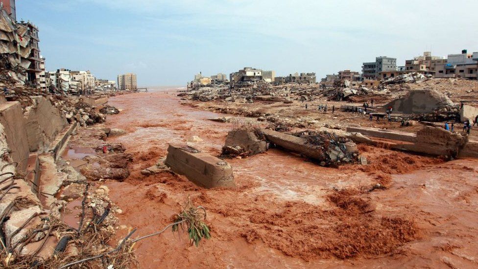 Entire neighbourhoods dragged into the sea during Libya floods