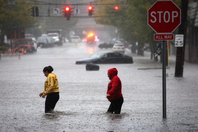 New York City in state of emergency as torrential rain floods subways, roads and basements