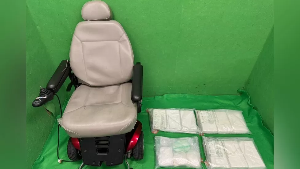 11kg of suspected cocaine found in motorised wheelchair in Hong Kong